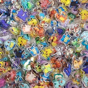 50PCS 3 가지 유형 포켓 몬스터 애니메이션 포켓몬 카와이 아크릴 시트 피카추 성인 컬렉션 만화 주변기기 DIY 전화 케이스 선물