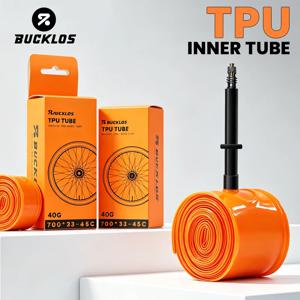 BUCKLOS 자전거 이너 튜브 TPU 700C 자전거 이너 타이어 초경량 내마모성 로드 그래블 사이클링 타이어 튜브 자전거 타이어 부품