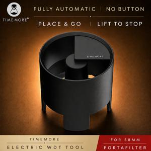 TIMEMORE 58mm 포터필터용 전기 WDT 도구, 12바늘 양방향 교반기, 500mAh 충전식, 6개의 예비 바늘
