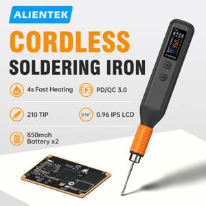 ALIENTEK TB1 무선 납땜 인두 850mah 배터리 타입-C 무선 납땜 인두 키트 충전식 휴대용 용접 수리 도구