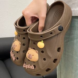 홀슈즈, 인터넷 셀러브리티, 여성 패션, 만화 캐릭터 학생, 다기능 웨어, 백헤드 샌들, 비치 남성화