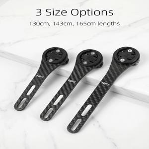 NPY 탄소 섬유 속도계 홀더 Wahoo/Bryton/Garmin 속도계 마운트용 통합 핸들바 마운트 자전거 액세서리
