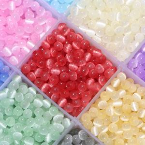 30g 4mm 캣아이 글래스 시드 비즈 화려한 원형 루즈 비즈 쥬얼리 제작 DIY 팔찌 목걸이 폰줄 액세서리
