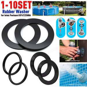 수영장 장비 부품 교체용 고무 와셔, Intex Poolnars10747/25006 O 링 개스킷, 도장 고무 개스킷, 1-10 세트