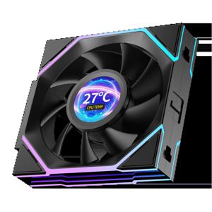 인터스텔라 V4-LCD 1.5인치 60Hz 맞춤형 스크린 모듈식 접합 인피니티 미러 120mm CPU 케이스 LCD 팬 정글 레오파드