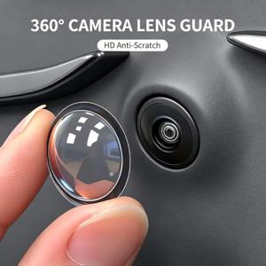 2/4/8개 360도 파노라마 후방 카메라 보호 장치, 자동차 모드용 HD 투명 긁힘 방지 렌즈 가드
