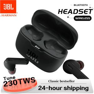 오리지널 JBL Tune 230nc TWS 무선 블루투스 헤드셋 스테레오 베이스 방수 스포츠 이어폰 (마이크 내장) 헤드폰 T230nc