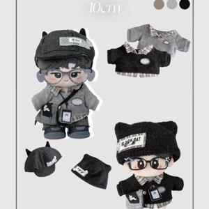 10/20cm 면 인형용 멋진 캐주얼 의상, 불가사리/표준 바디 인형 옷 저렴하게 교체 가능