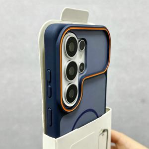 삼성 갤럭시 S26 S25 S24 S23 플러스 울트라용 고급 실리콘 마그네틱 카메라 보호 케이스, 무선 충전 범퍼 커버