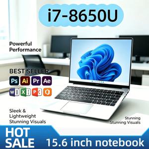 인텔 i7 8650U 15.6인치 노트북 32GB 램 2TB SSD 1TB SSD 1920x1080 게이머 노트북 사무용 PC 고성능 프로 유닛