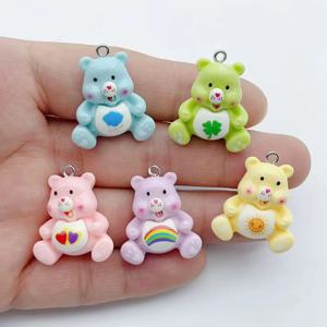 10개 만화 동물 참 펜던트 DIY 제작 귀걸이 목걸이 팔찌 액세서리 및 장식품