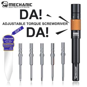 MECHANIC DADA 조절식 토크 스크류드라이버 휴대폰 분해 수리 35-0.55N.cm 자동 잠금 기능으로 과도한 조임 및 손상 방지