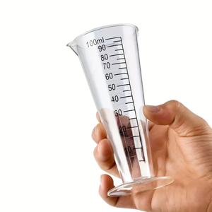 100ml BPA 프리 계량컵(스케일 포함), 식품 등급 주방 계량 도구(요리, 베이킹 및 레스토랑용)