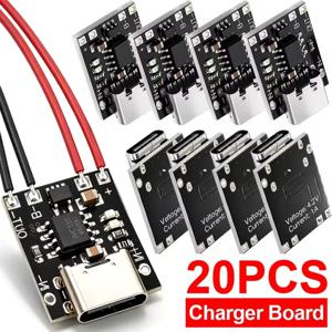 보호 회로가 있는 Type-C 충전 보드 USB C 인터페이스 충전 모듈 3.7V-4.2V 18650 리튬 이온 배터리 DIY 프로젝트