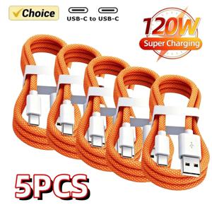5개입 USB A-USB C 케이블 240W 고속 충전 케이블, 아이폰 17, 16, 15, 삼성, 화웨이, 샤오미 등 고속 충전 지원