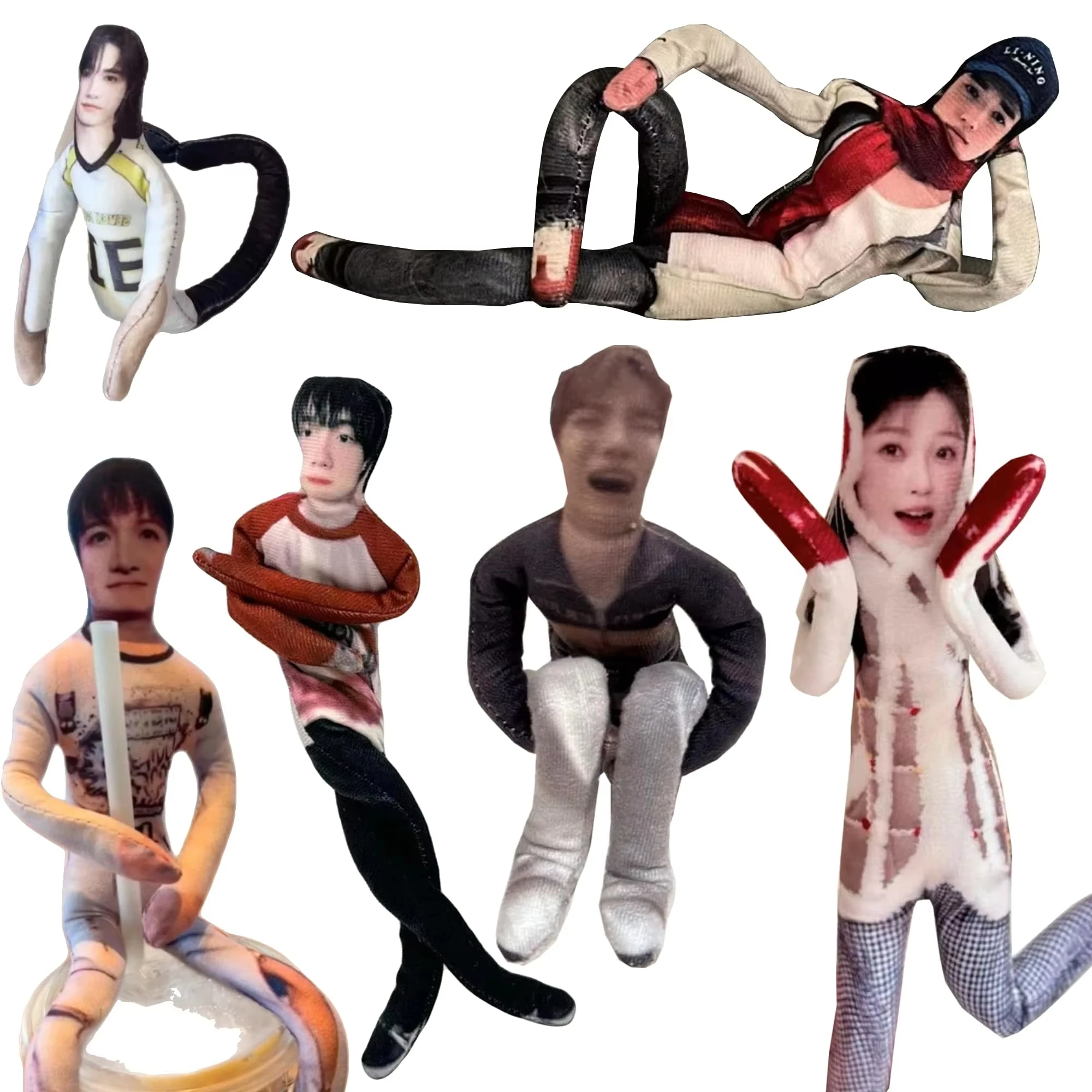 맞춤형 사진 인형 웨이키 벤디 개인 맞춤형 아이돌 팬들을 위한 친구를 포즈를 잡는 인형처럼 만드는 유연한 피규어 장난 선물