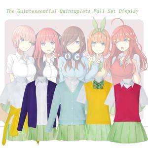 The Quintessential Quintuplets 코스프레 풀 세트 교복 Ichika Nino Miku Yotsuba Itsuki 코스튬 코믹 콘 할로윈용