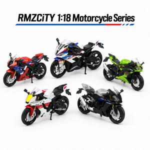 RMZCiTY 1:18 BMW 혼다 가와사키 혼다 야마하 장난감 오토바이 다이캐스트 미니어처 모델 1/18 디스플레이 컬렉션 선물 남자친구