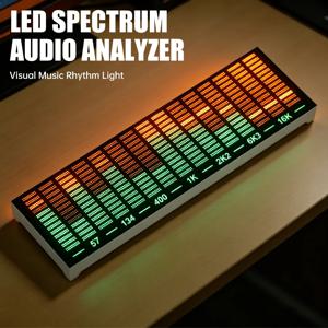 LED 음성 활성화 주변 조명, 음성 활성화 음악 스펙트럼 리듬 조명, C형 커넥터, 게임룸 등에 적합