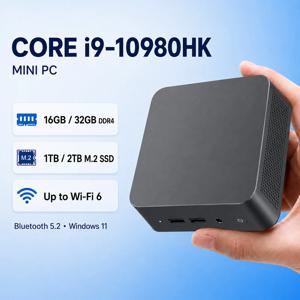 미니 PC, Windows 11 Pro, Intel Core i9-10980HK, 16GB/32GB RAM, 1TB SSD, Wi-Fi 6, Bluetooth 5.2, 4K HD – 사무 및 학습에 적합