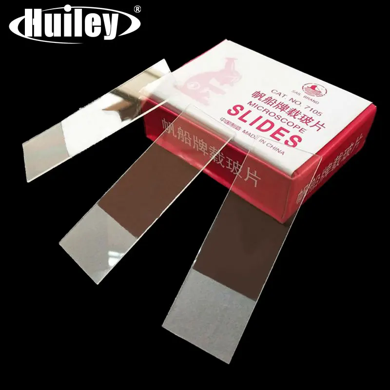 50PCS 25x76mm 빈 현미경 유리 슬라이드 표본 및 과학 실험실 준비를 위한 단일 측면 서리로 덥은 슬라이드