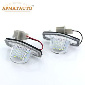 2 개 화이트 18SMD LED 번호 번호판 전구 혼다 재즈 맞는 CR-V 오디세이 스트림 인사이트 12 볼트