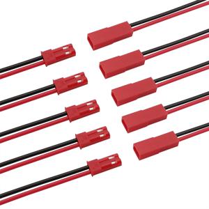 JST 2 핀 수 및 암 케이블 커넥터, JST 2 P 와이어 플러그 잭 커넥터, LED 라이트 스트립, RC BEC 배터리, DIY FPV 드론