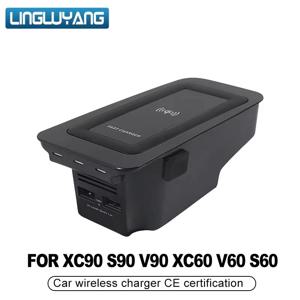 볼보 XC90 NEW XC60 S90 V90 18-2024용 차량 무선 충전기, 특수 휴대폰 충전 패드, 차량용 액세서리 V60 2020 S60