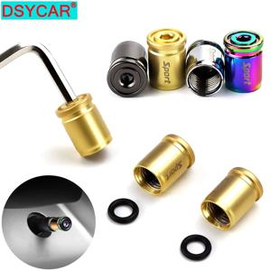DSYCAR 1Set 도난 방지 스포츠 타이어 밸브 더스트 캡 자동차, 자전거, 모토 용 방진 타이어 캡 밸브 스템 캡 New