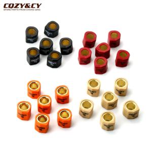 6PC 레이싱 롤러 세트 무게 20x17mm 9g 11g 13g 15g Daelim Otello SG125 F1 S2 S3 NS125 스쿠터