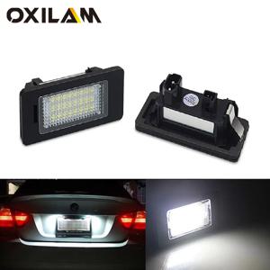 BMW E39 E60 M5 E70 X5 E90 E92 E93 M3 E91 E61 투어링 E71 E72 X6 용 2개 캔버스 LED 번호판등 액세서리 LED 자동차 램프