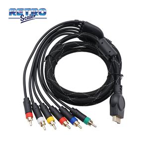 RetroScaler 1.8m PS2/PS3 컴포넌트 케이블은 Sony PlayStation 2/3 게임 콘솔에 가장 선명한 비디오와 사운드를 제공합니다.