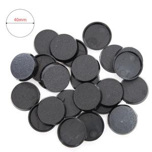 게임용 ABS 라운드 베이스 모델, 디오라마용 테이블 베이스, 전쟁 게임 미니어처, 30 개, 40mm