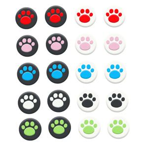 고양이 발 엄지 스틱 그립 캡 조이스틱 커버 케이스 소니 PS5 PS4 PS3 슬림 Xbox 360/One 시리즈 X/S 엘리트 스위치 프로 썸 스틱