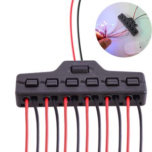 철도 기차 포트 공유 상자 SMD Led 모델 용 3/6 배포 포트 허브 소형 조명 시스템 DC 램프 장면 풍경