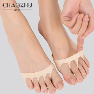 CHAOZHU 여성용 보이지 않는 하이힐 펌프 샌들, 슬링백 뮬 클로그 슬리퍼 플랫 액세서리, 발가락 양말 스폰지 매트