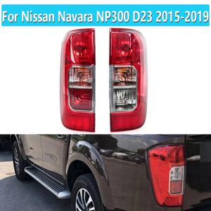 닛산 Navara NP300 D23 2015-2019 LHD 후면 테일 램프 어셈블리 용 왼쪽/오른쪽 자동차 빨간색 후면 테일 라이트 전구 및 와이어 없음