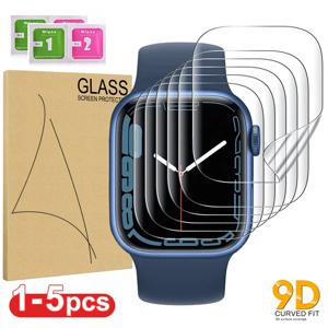 Apple Watch 시리즈 9 7 8 41mm 45mm HD 투명 TPU 필름 iwatch 시리즈 6 5 4 3 2 1 SE 38mm 42mm 40mm 44mm 용 화면 보호기