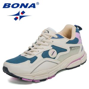 BONA 새 디자이너 운동화 경량 통기성 운동화 여성 조깅 걷기 운동 훈련 신발 Feminimo