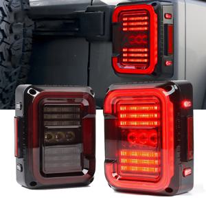 SUP-LIGHT 새로운 디자인 자동차 라이트 어셈블리 LED 테일 램프 (지프 랭글러 JK JKU 2007-2017 30W 후진등 주간 주행등)
