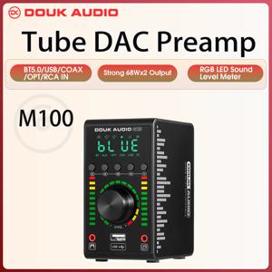 Douk 오디오 미니 디지털 앰프 COAX / OPT 통합 Bluetooth 5.0 Amp 홈/자동차/해양 오디오 앰프 USB 플레이어 24B/192K