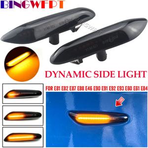 BMW E60 E61 E90 E91 E87 E81 E83 E84 E88 E92 E93 E82 E46 1 3 5 시리즈용 순차 점멸 LED 방향지시등 사이드 마커 라이트