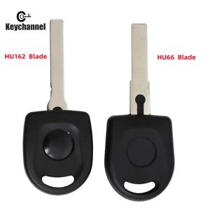 Keychannel 10 개/몫 트랜스 폰더 키 쉘 HU66 HU162 블레이드 칩 헤드 케이스 골프 폴로 Passat Tiguan ID48 MQB48 용 예비 자동차 키