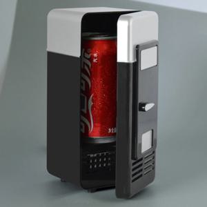 USB 냉장고, 휴대용 미니 음료 쿨러/웜러, 차량용, 노트북/PC용, 블랙/레드 색상, 2027