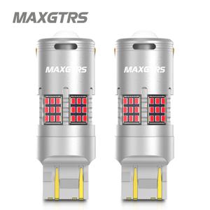 2Pcs 1157 LED 화이트 Bay15d P21/5W 7443 W21/5W 3157 LED Canbus 램프 운전 DRL 주차 위치 브레이크 테일 자동차 전구 12V