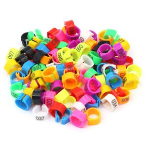 100Pcs 새 피트 반지 새를위한 플라스틱 클립 반지 비둘기 메추라기 발 반지 농장 동물 캐리어 비둘기 액세서리 조류 용품