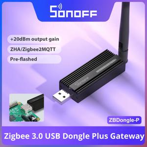 SONOFF ZBDongle Zigbee 3.0 USB 게이트웨이 ZHA 또는 Zigbee2MQTT를 통한 ZBDongle Plus 범용 Sonoff ZBMINI S26R2ZB SNZB 센서 지원