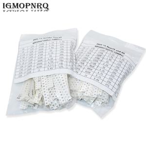 1500PCS SMD 0603 0805 저항기 모듬 세트 (60 값 X 25Pcs) 0R-10M Ohm 1% 고정밀 필름 칩 저항 키트