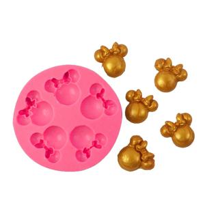 활 Bowknot 마우스 실리콘 Sugarcraft 수지 도구 컵케익 퐁당 케이크 장식 도구