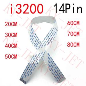KYJET 10개입 잉크젯 프린터 14핀 데이터 케이블 I3200 프린트 헤드 (엡손 4720 I3200 프린트헤드용) FFC 플랫 케이블 15mm 폭 40cm 길이